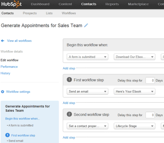 sample-email-workflow-generate-appointment-sales-team