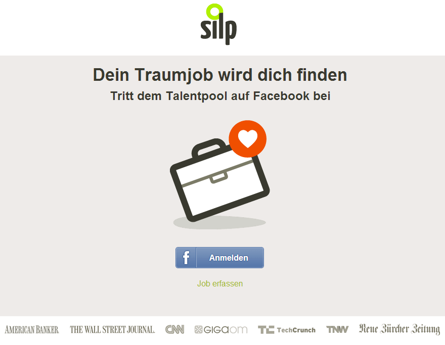 Silp-Homepage-Traumjob-Facebook-Jobvermittlung